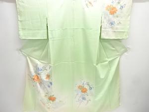 未使用品　花鳥模様訪問着